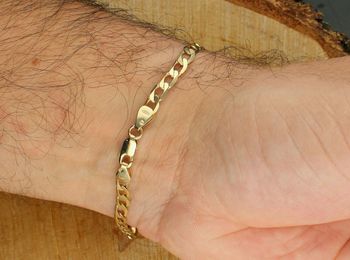 Złota bransoletka pancerka 333 - BR 948B zapięcie.jpg